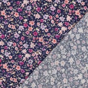 FIJNGEWEVEN KATOENEN POPLIN DIGITAAL BLOEMEN BLAUW (thumbnail) #4