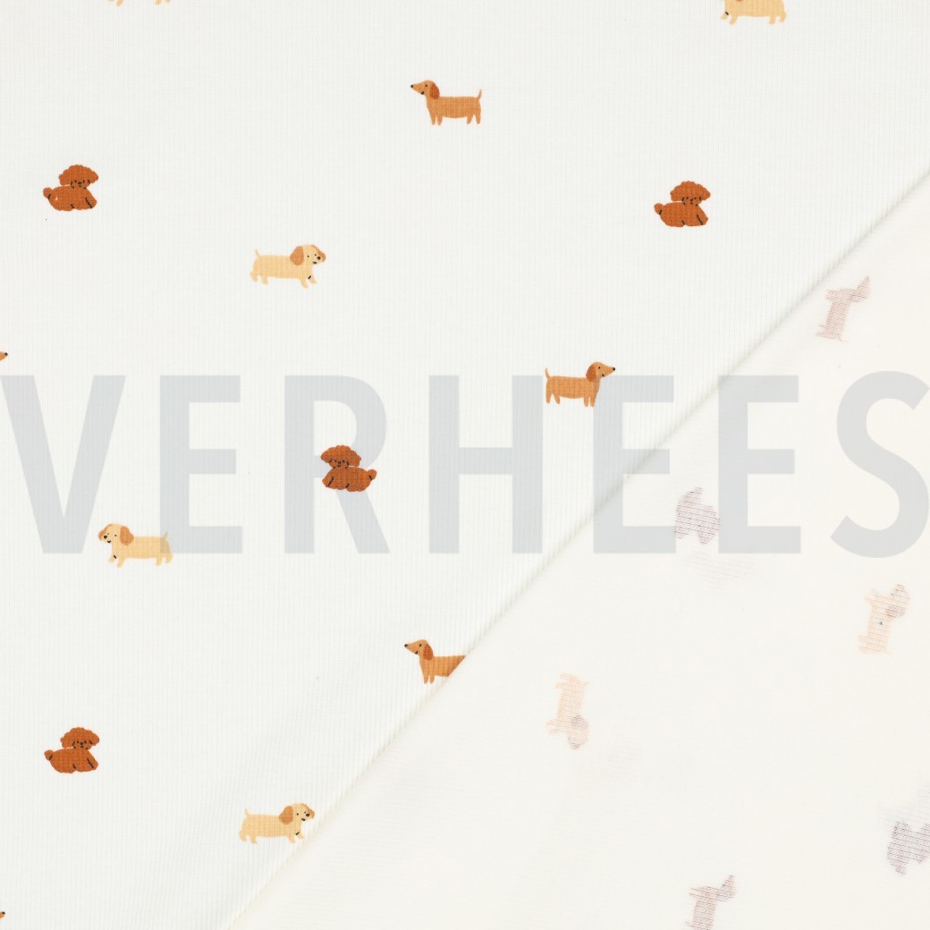 RIB JERSEY DOGS OFF WHITE #7
