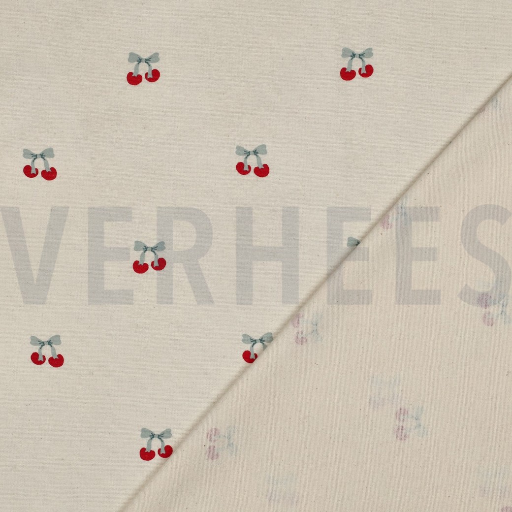 FLANELLE CERISES NATUREL #7