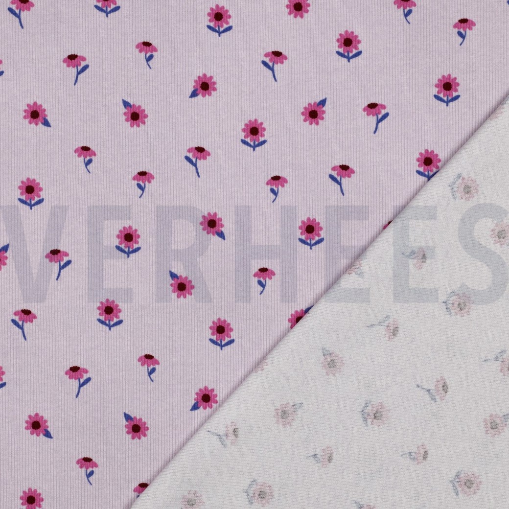 RIPPJERSEY BLUMEN LILA #7