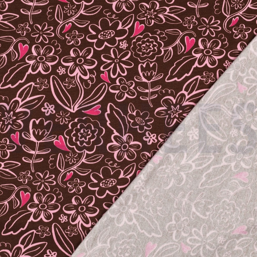 SOFT SWEAT BLUMEN BRAUN #7