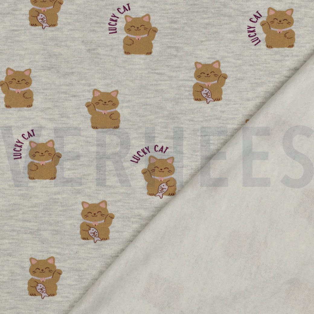SWEAT MELANGE LUCKY CATS OFF WHITE #7