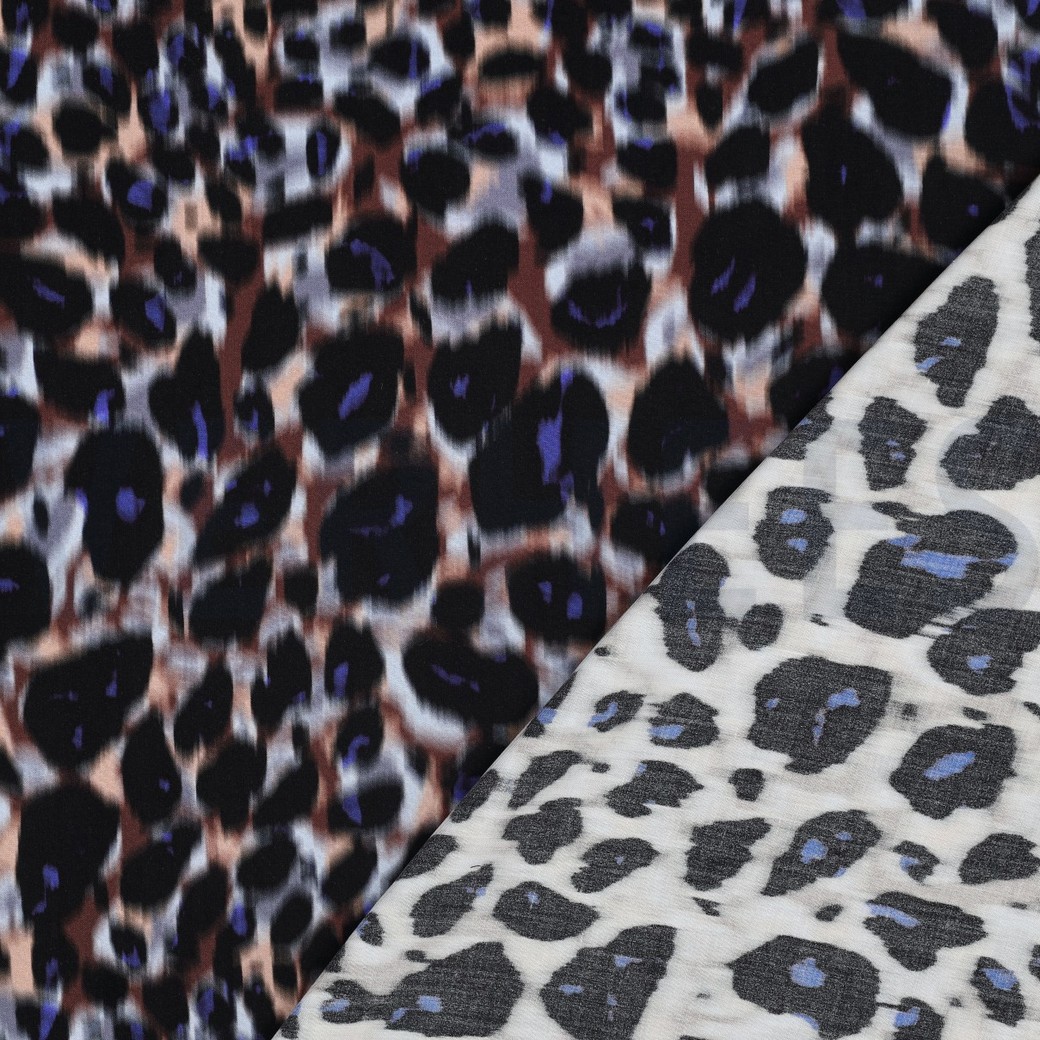 VISCOSE RADIANCE DIGITAAL DIERENHUID BRUIN #7