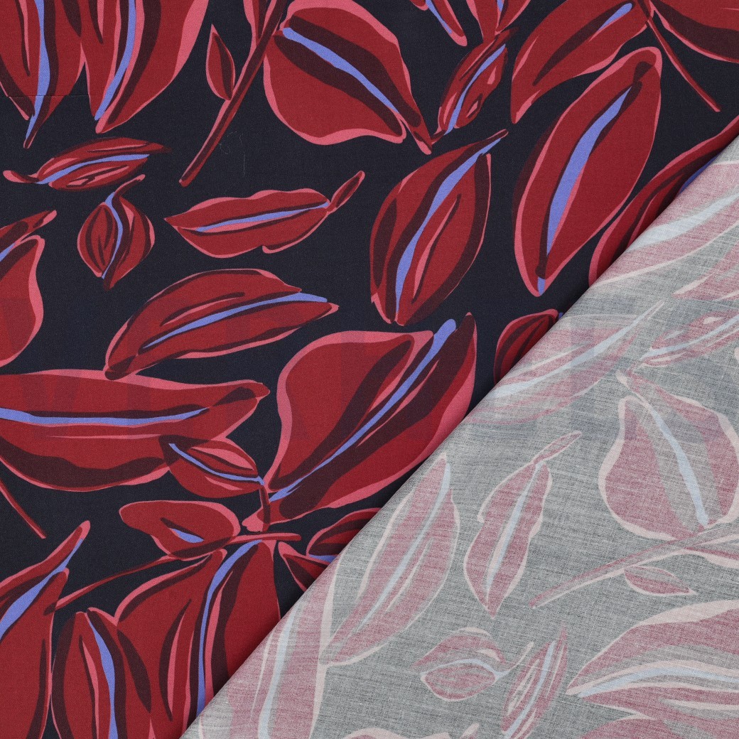 VISCOSE RADIANCE BLADEREN MARINEBLAUW #7
