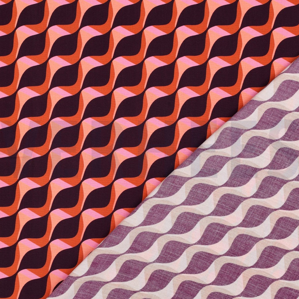 VISCOSE RADIANCE ABSTRACT DONKERPAARS #7