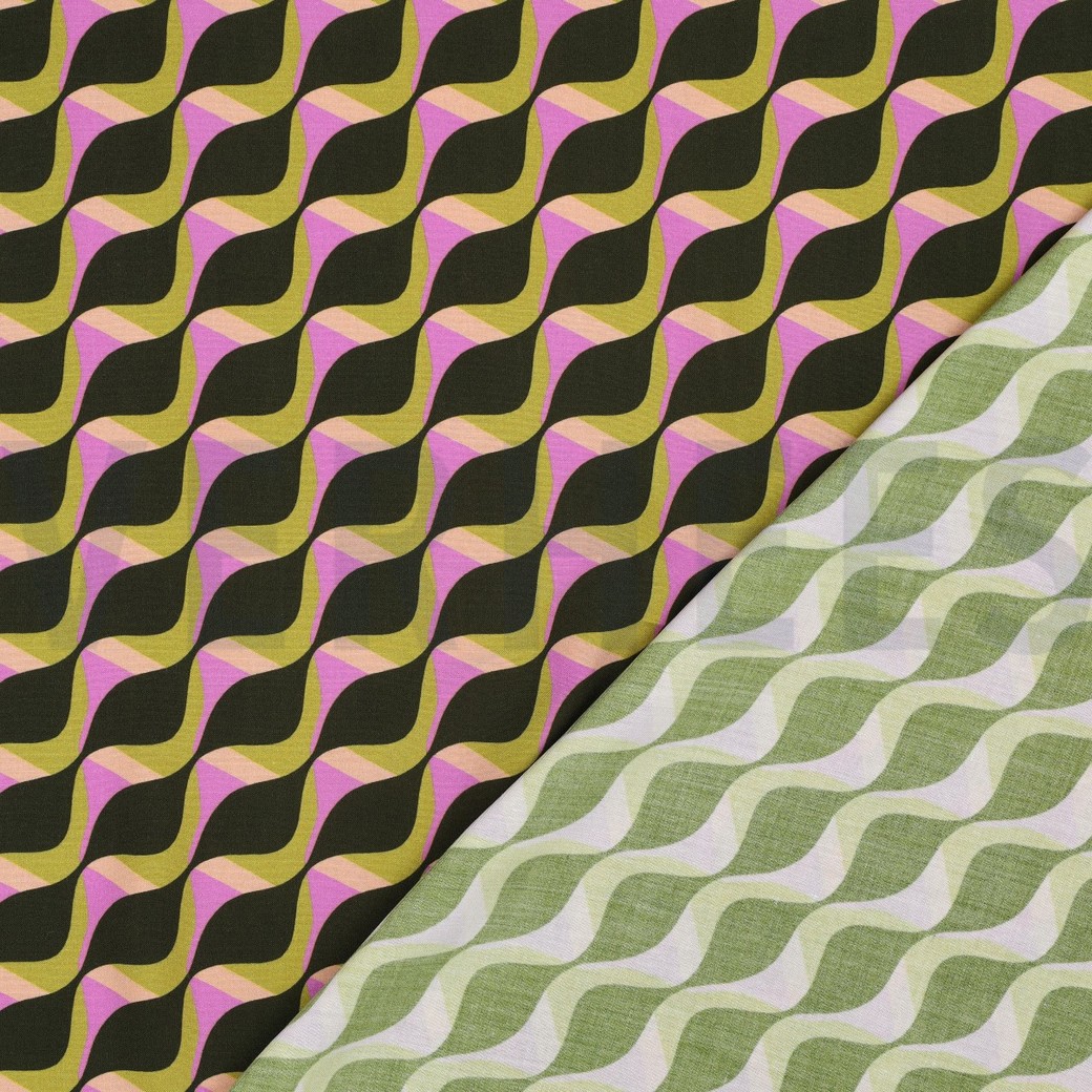 VISCOSE RADIANCE ABSTRACT GROEN #7