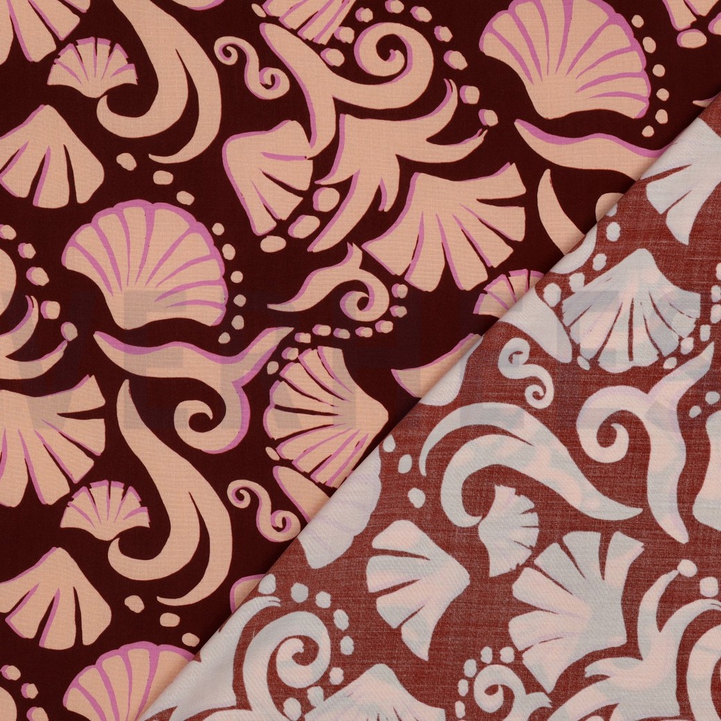VISCOSE RADIANCE ABSTRACT BORDEAUXROOD #7