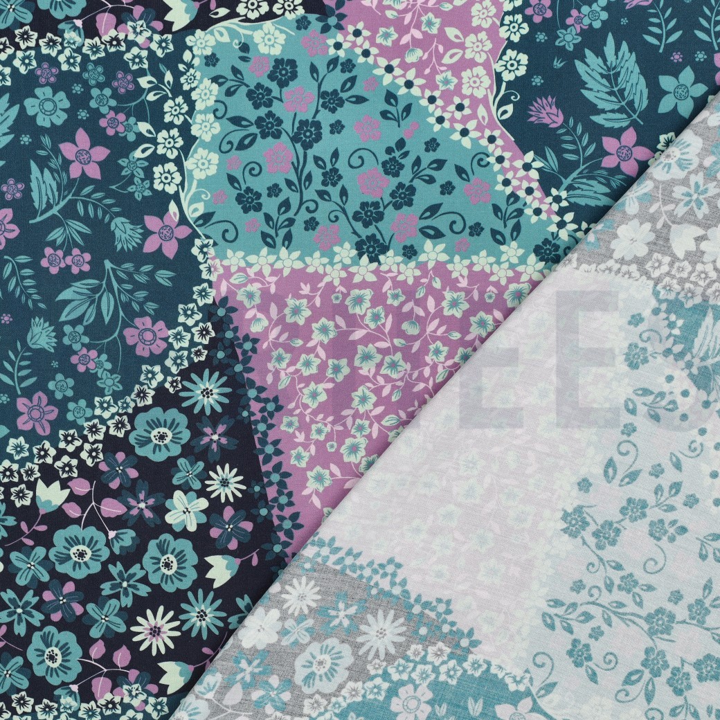 VISCOSE RADIANCE PATCHWORK GREEN #7