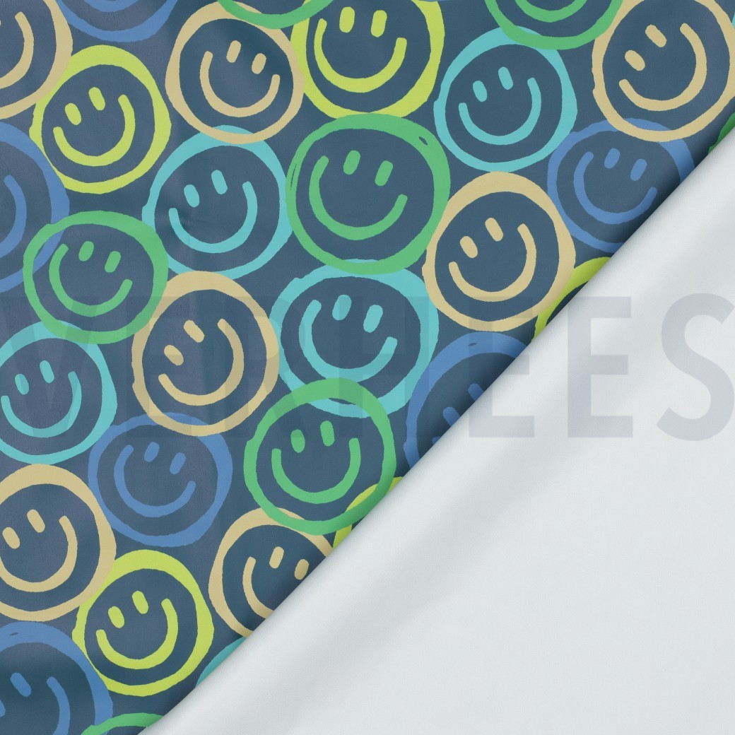 RAINCOAT DIGITAL HAPPY FACES PETROL #7