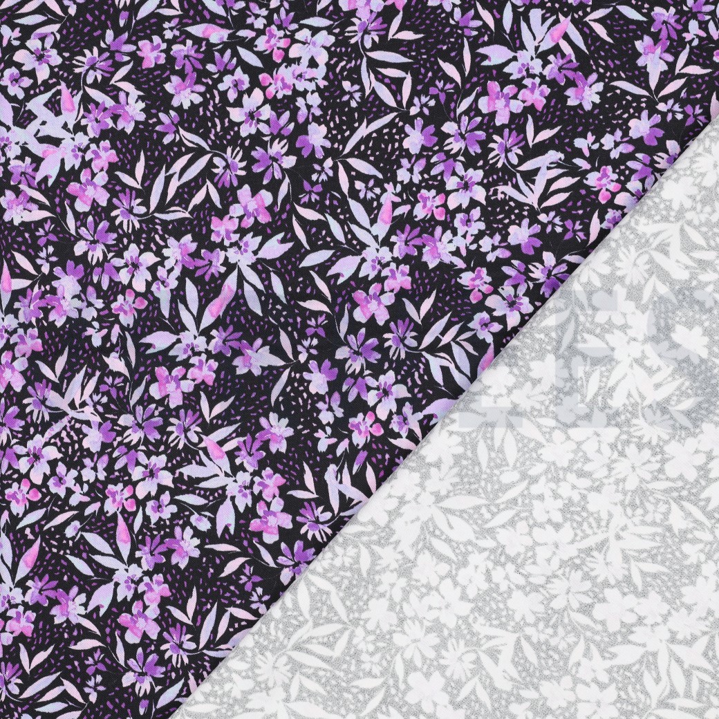 VISCOSE ROSELLA STRETCH DIGITAAL BLOEMEN PAARS #7