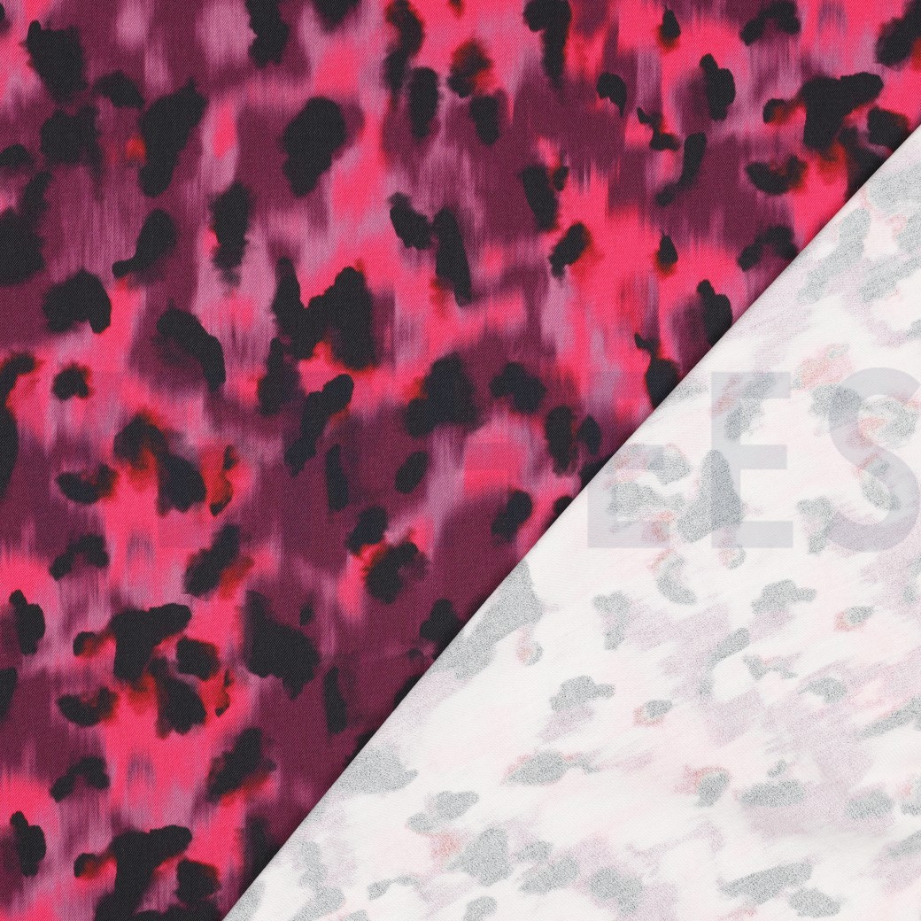 VISCOSE ROSELLA STRETCH DIERENHUID ROZE #7