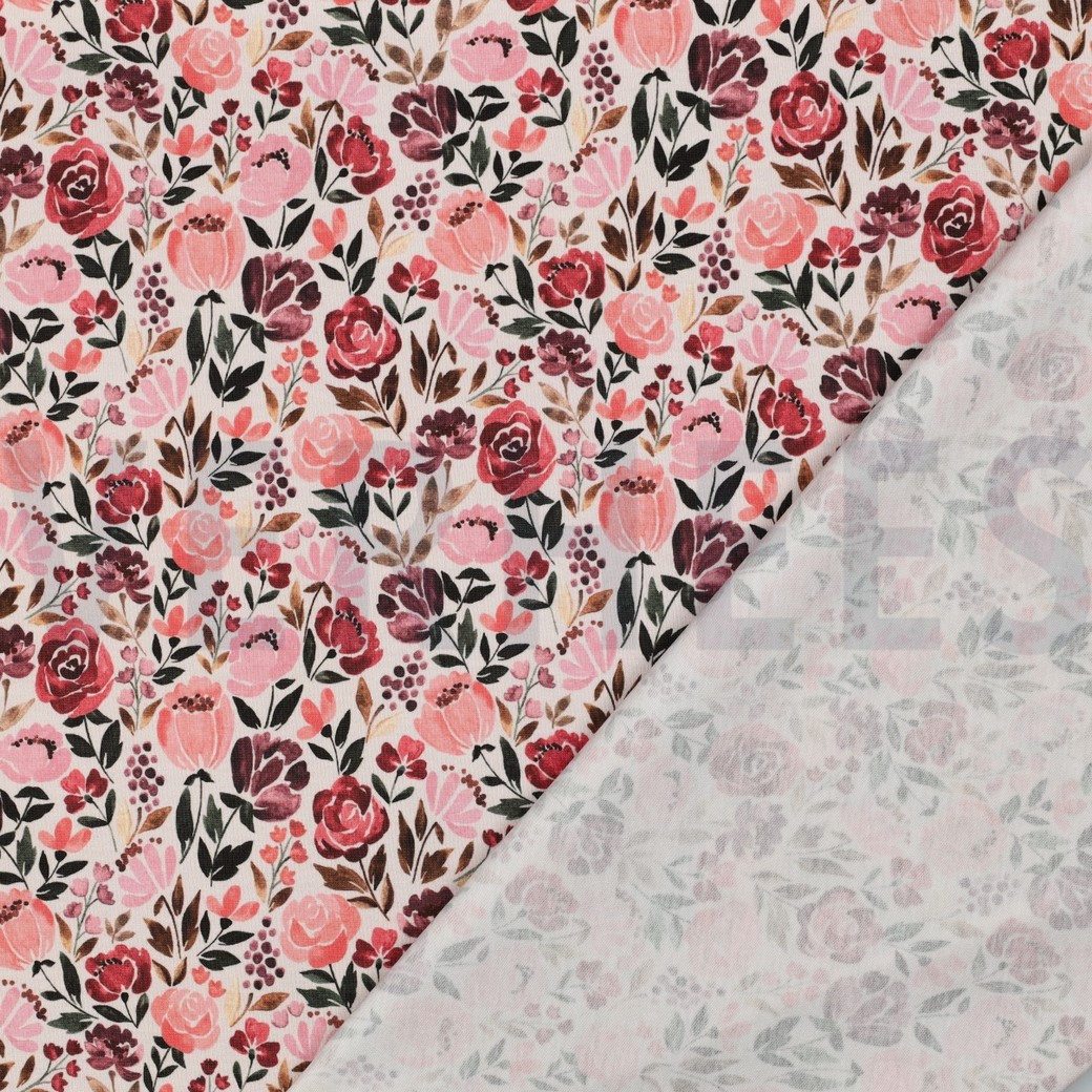 JERSEY GOTS DIGITAL BLUMEN ECRU #7