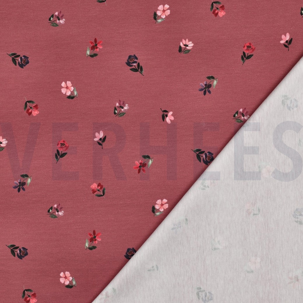 JERSEY GOTS DIGITAL FLOWERS MAUVE #7