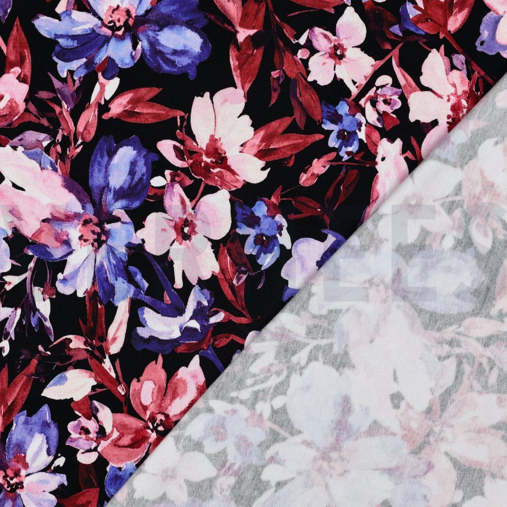 SWEAT DIGITAL FLEURS NOIR #7