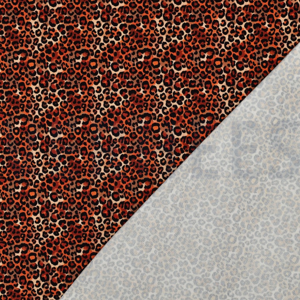 VISCOSE JERSEY DIGITAL ANIMAL SKIN BROWN #7