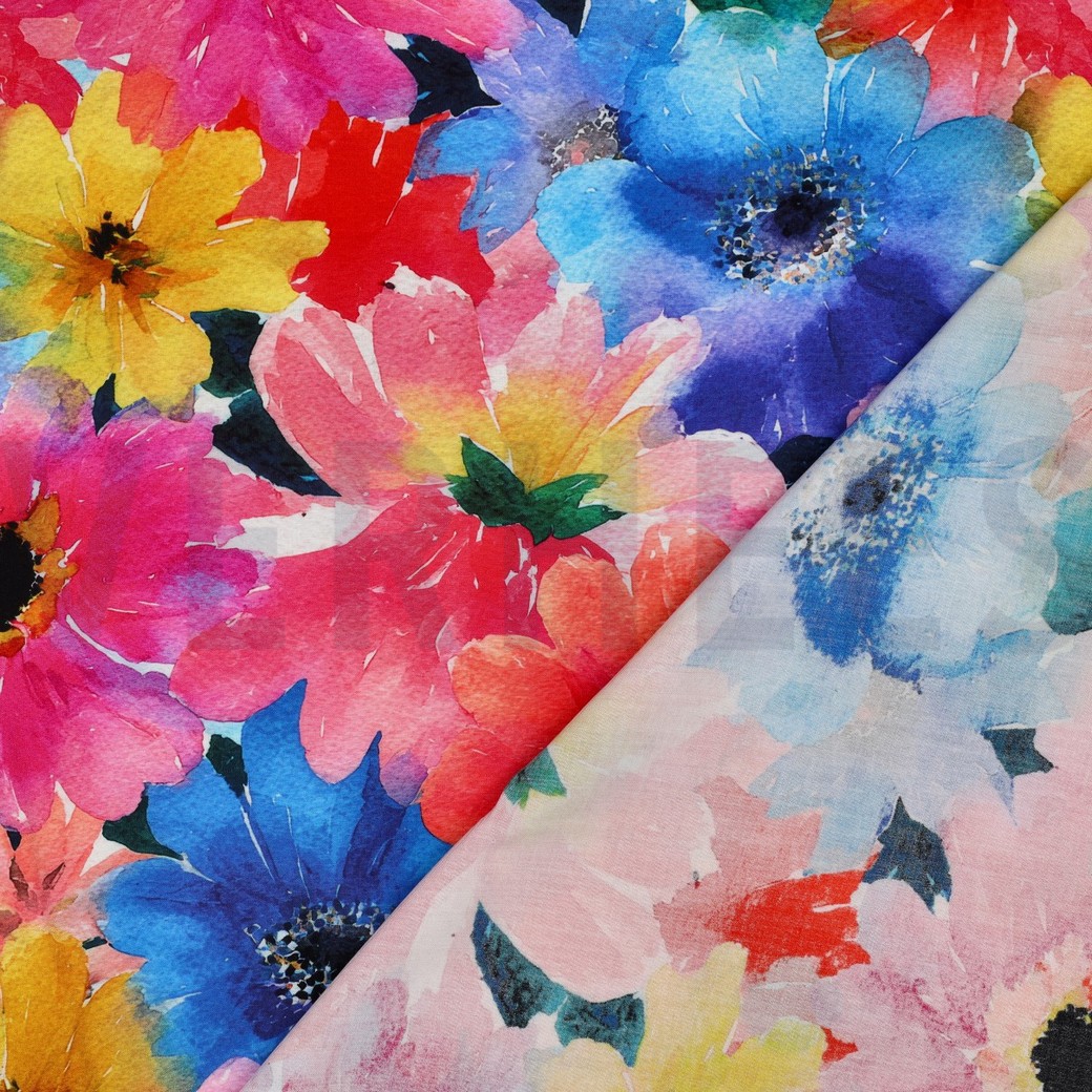 VISKOSE RADIANCE DIGITAL BLUMEN MEHRFARBIG #7