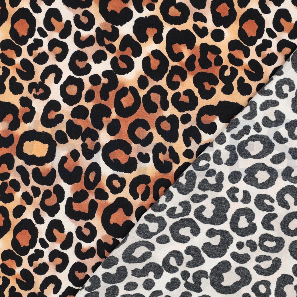 VISCOSE RADIANCE DIGITAAL DIERENHUID BRUIN #7