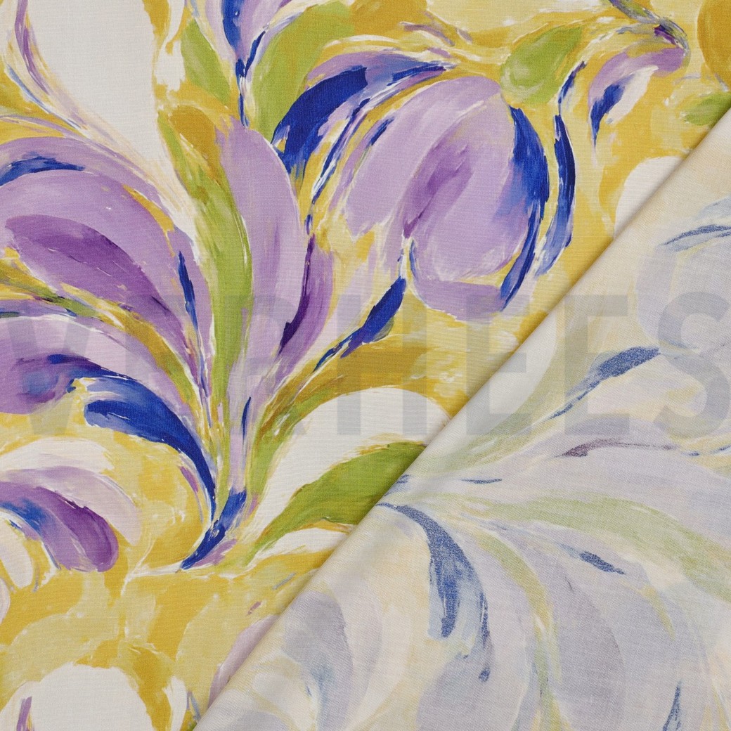 VISCOSE RADIANCE DIGITAAL BLOEMEN GEEL #7