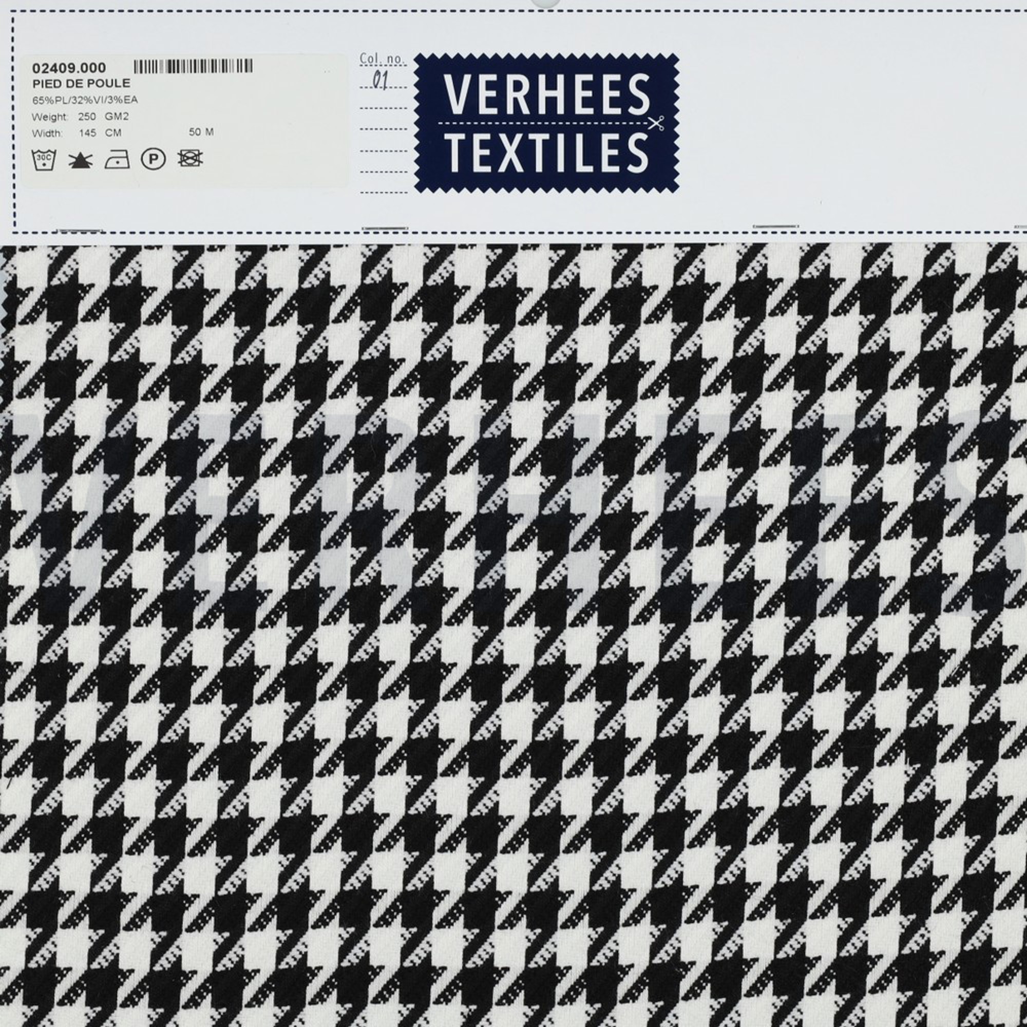 PIED DE POULE ZWART/WIT (high resolution) #4