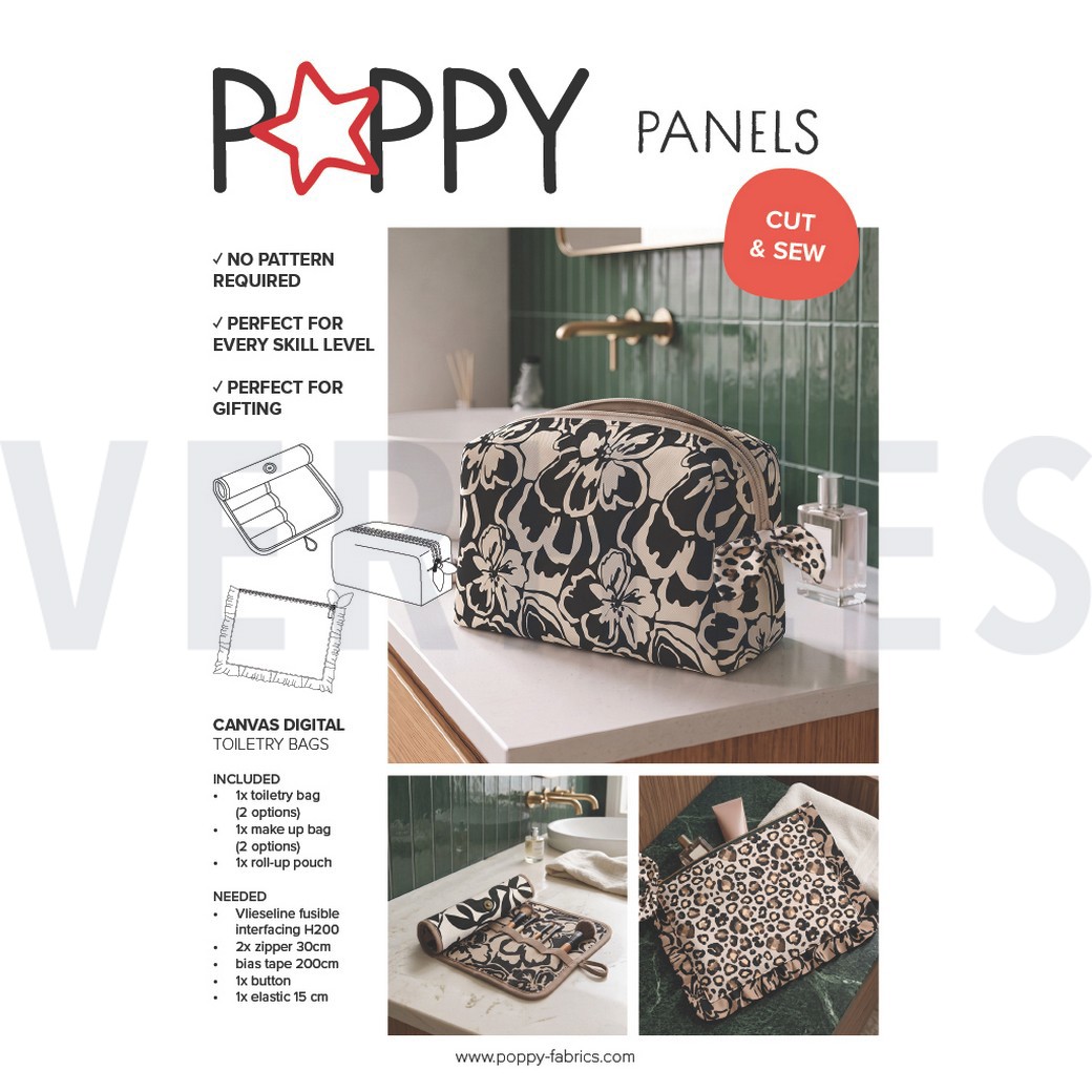 CANVAS DIGITAAL TOILETTAS PANEEL DIERENHUID BRUIN #7