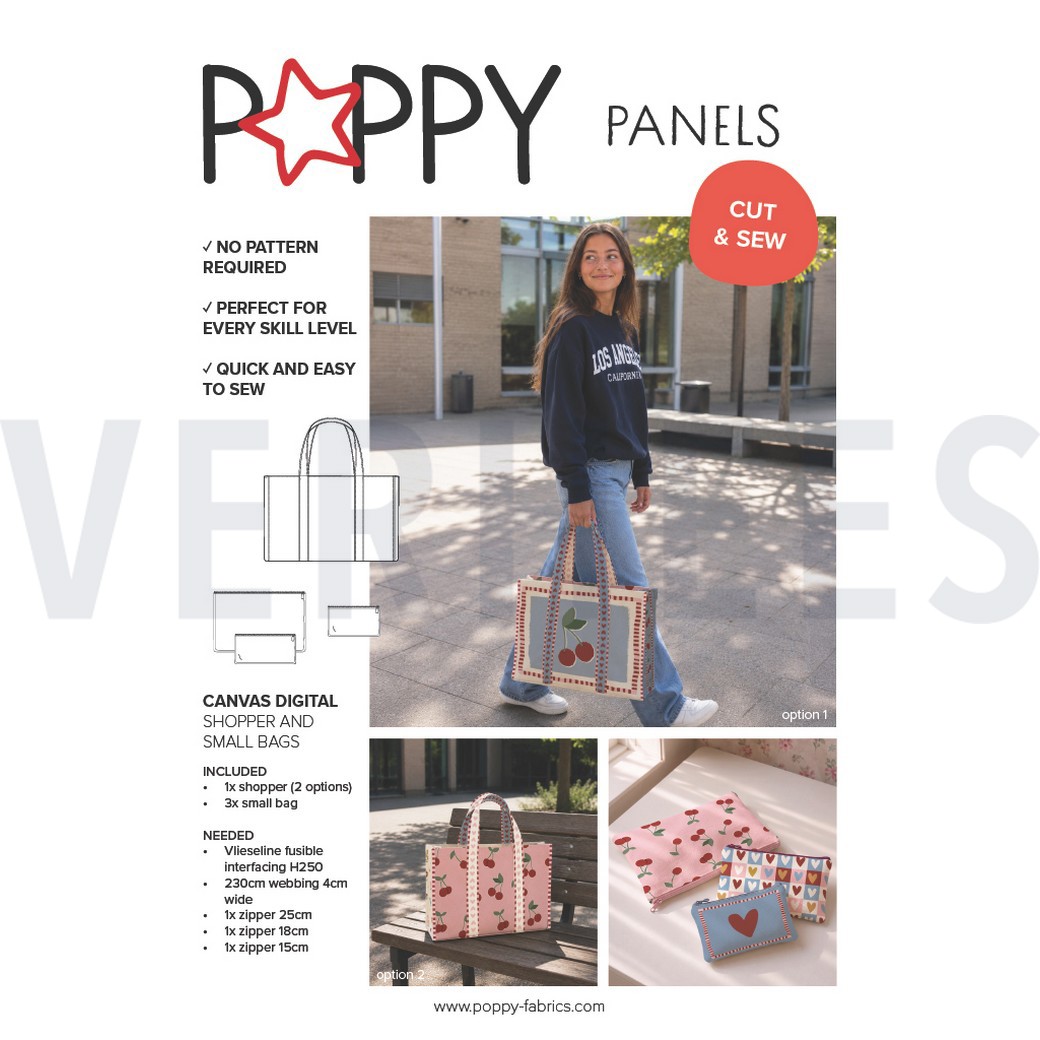 CANVAS DIGITAAL SHOPPER PANEEL KERSEN ROZE #7