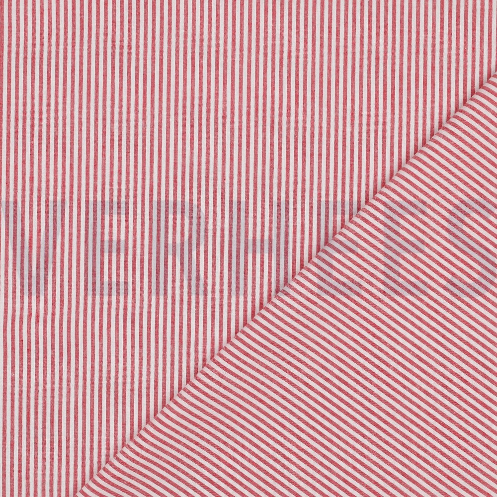 YARN DYED STRIPE 3MM RED #7