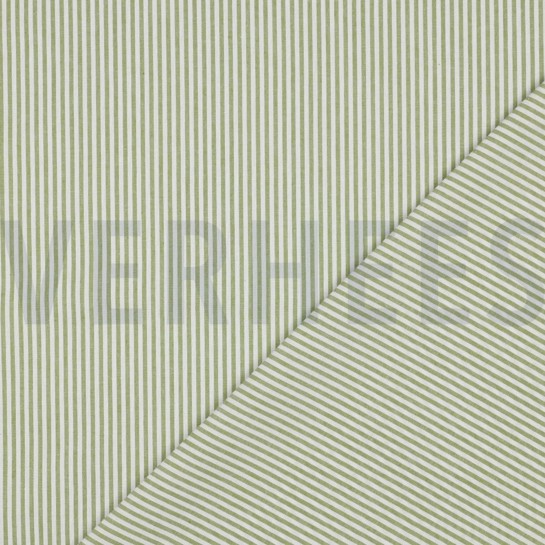 YARN DYED STRIPE 3MM OLD LIME #7