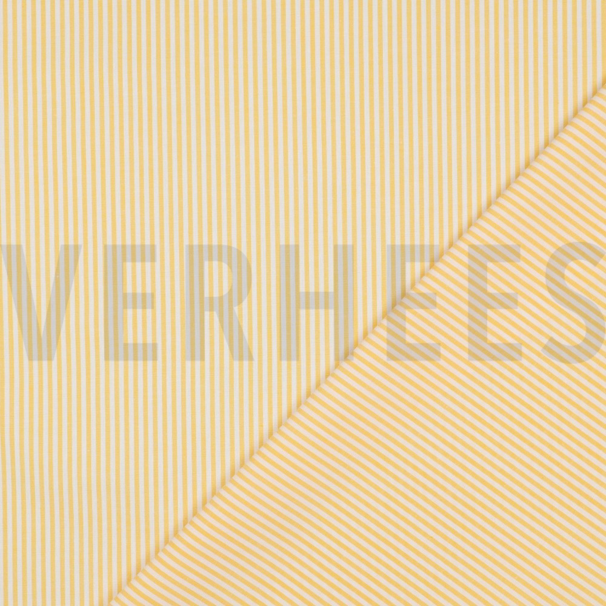 GARENGEVERFD POPLIN STREPEN 3MM GEEL (high resolution) #4