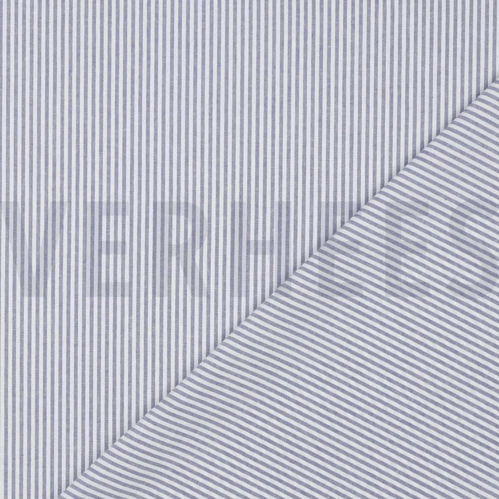 GARENGEVERFD POPLIN STREPEN 3MM LAVENDEL #7