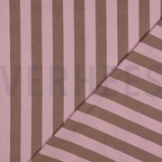 KATOEN GARENGEVERFD STREPEN LICHTROZE/BRUIN (thumbnail) #4