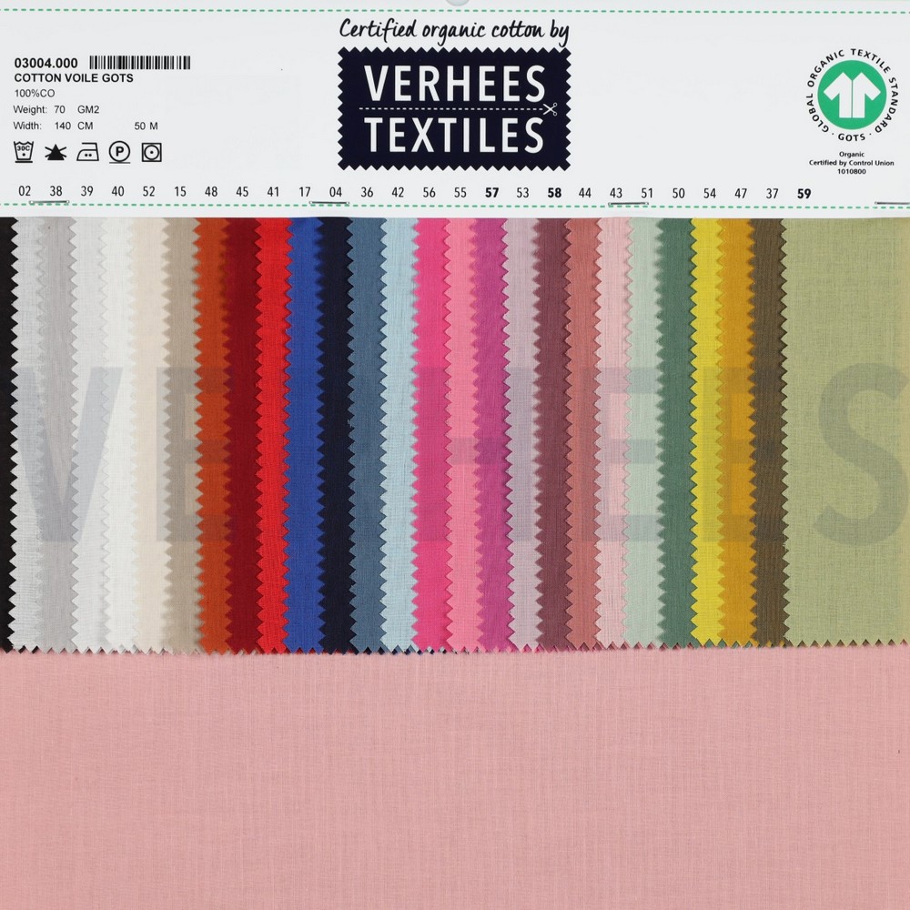 COTTON VOILE GOTS MULBERRY #7