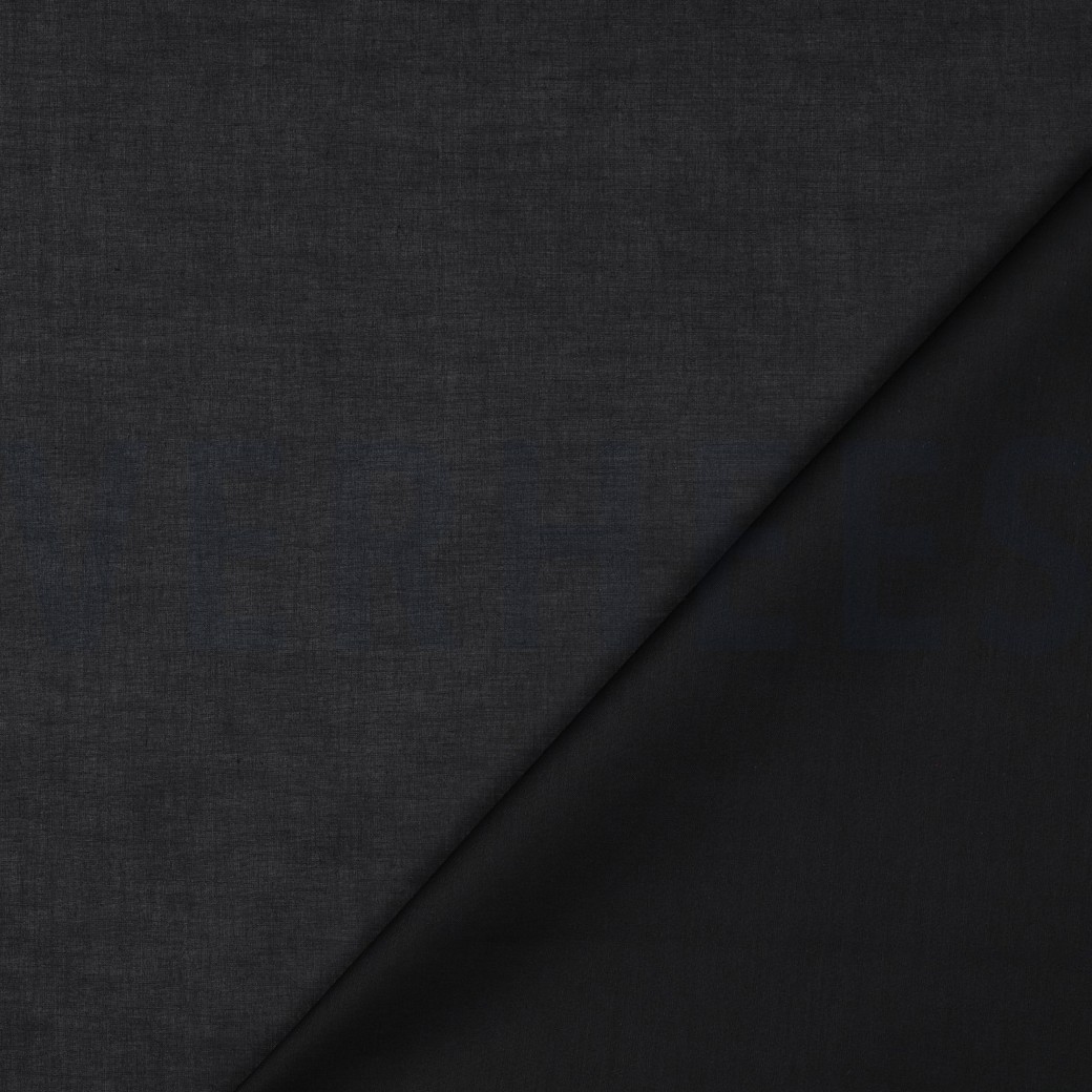 BAUMWOLLE VOILE GOTS SCHWARZ #7