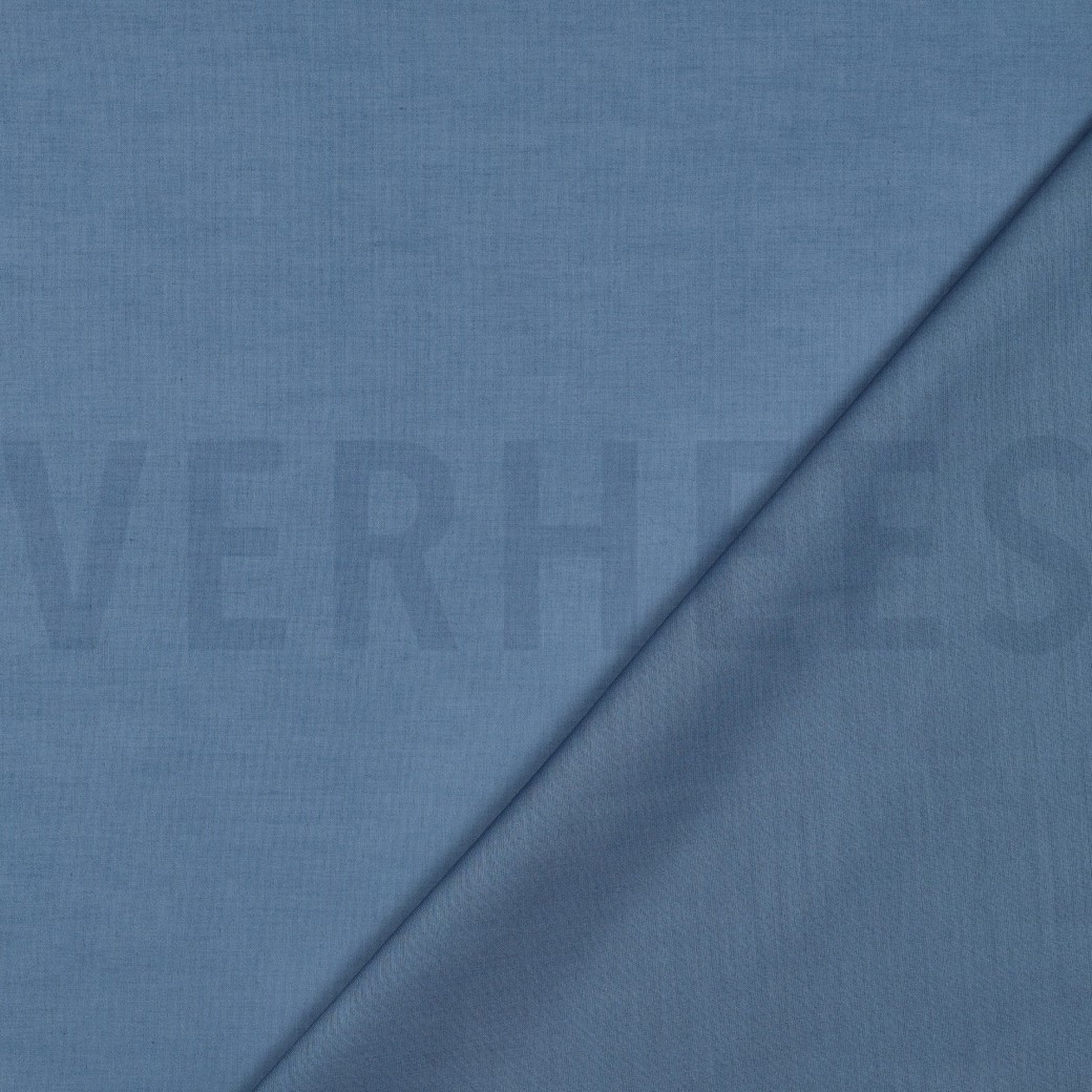 COTON VOILE GOTS BLEU #7