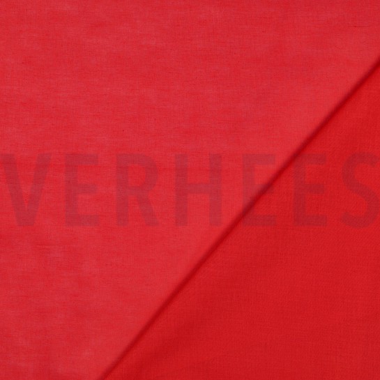 BAUMWOLLE VOILE GOTS ROT #7