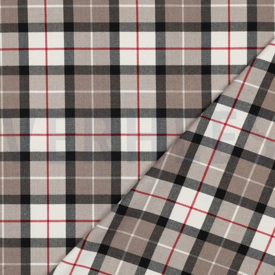 TARTAN CHECK TAUPE #7