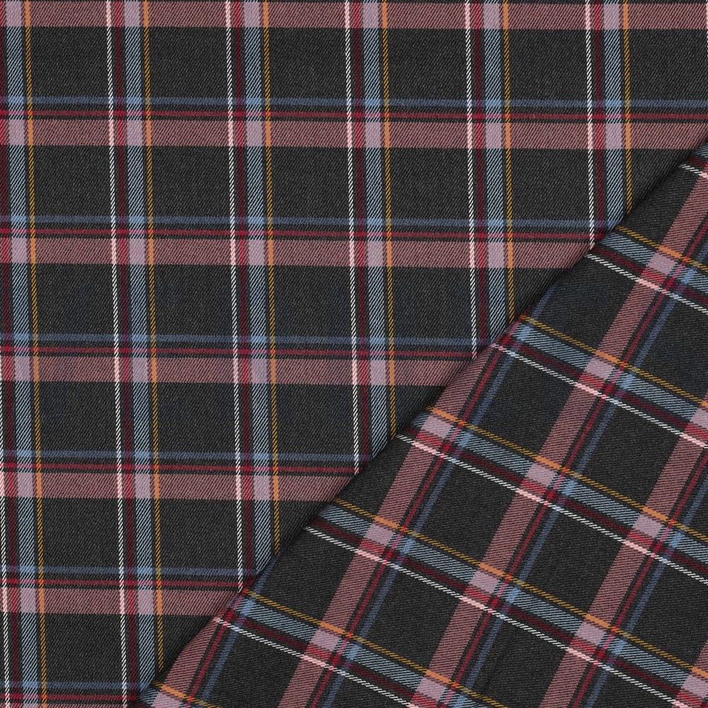 TARTAN CHECK ANTHRACIET GEMÊLEERD #7