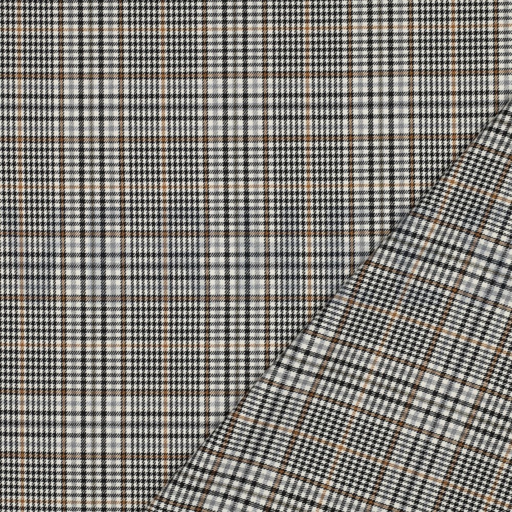TARTAN CHECK ECRU/BROWN/BLACK #7