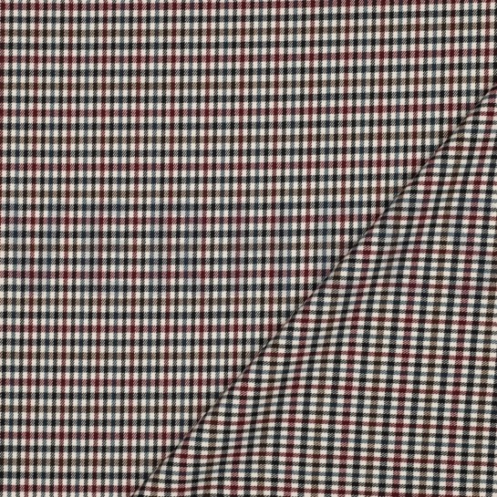 TARTAN CHECK BORDEAUXROOD #7