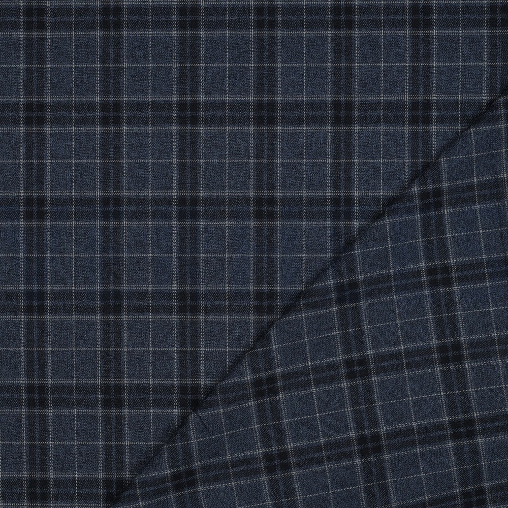 TARTAN CHECK JEANS/NAVY/GREY #7
