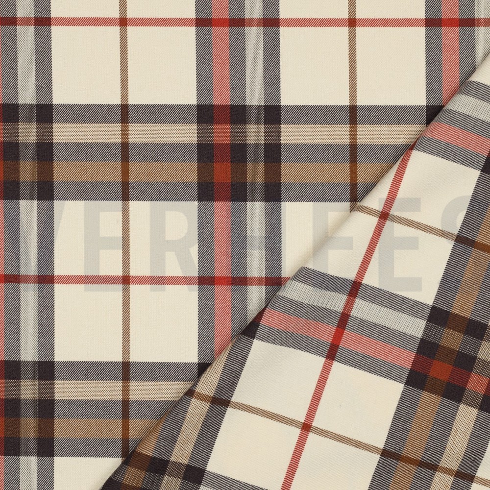 TARTAN CHECK SAND/BROWN/ORANGE #7