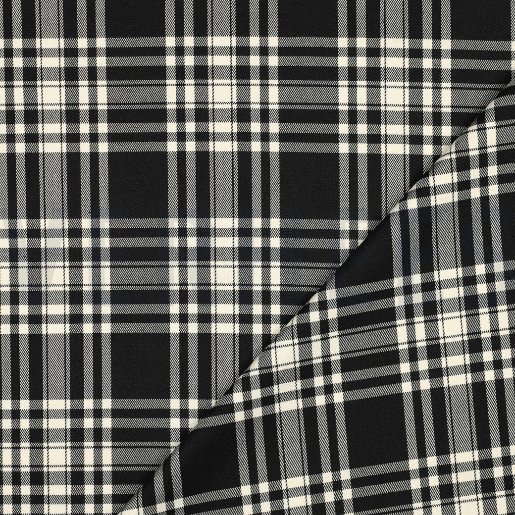 TARTAN CHECK ZWART/ECRU #7