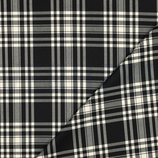 TARTAN CHECK BLACK/ECRU #7