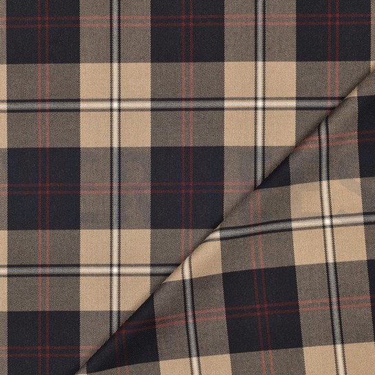 TARTAN CHECK NAVY/BEIGE #7