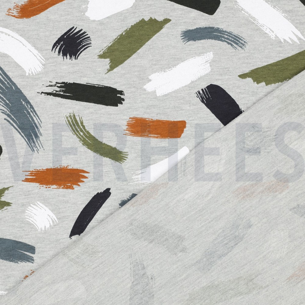 SOFT SWEAT MELANGE BRUSH STROKES GREY MELANGE #7