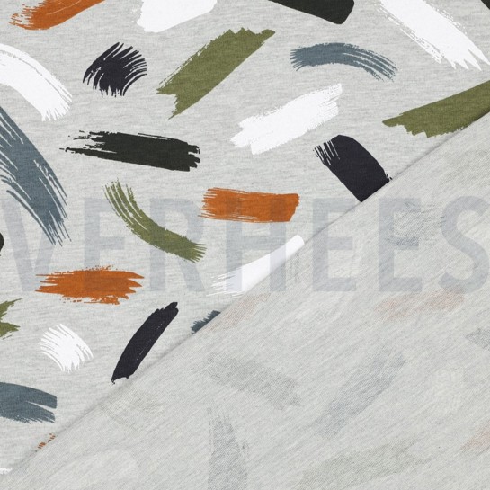 SOFT SWEAT MELANGE COUPS DE PINCEAU GRIS CHINÉ #7