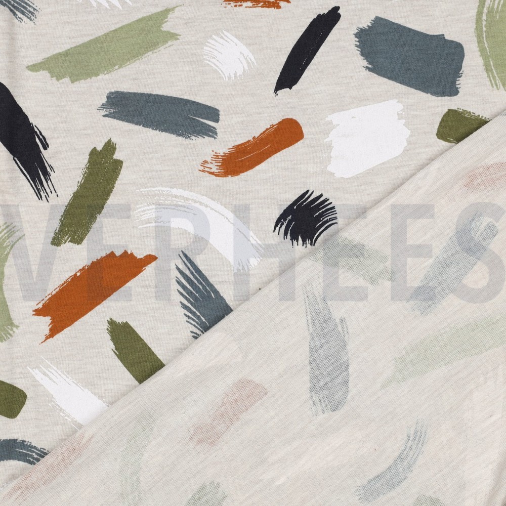 SOFT SWEAT MELANGE BRUSH STROKES SAND MELANGE #7