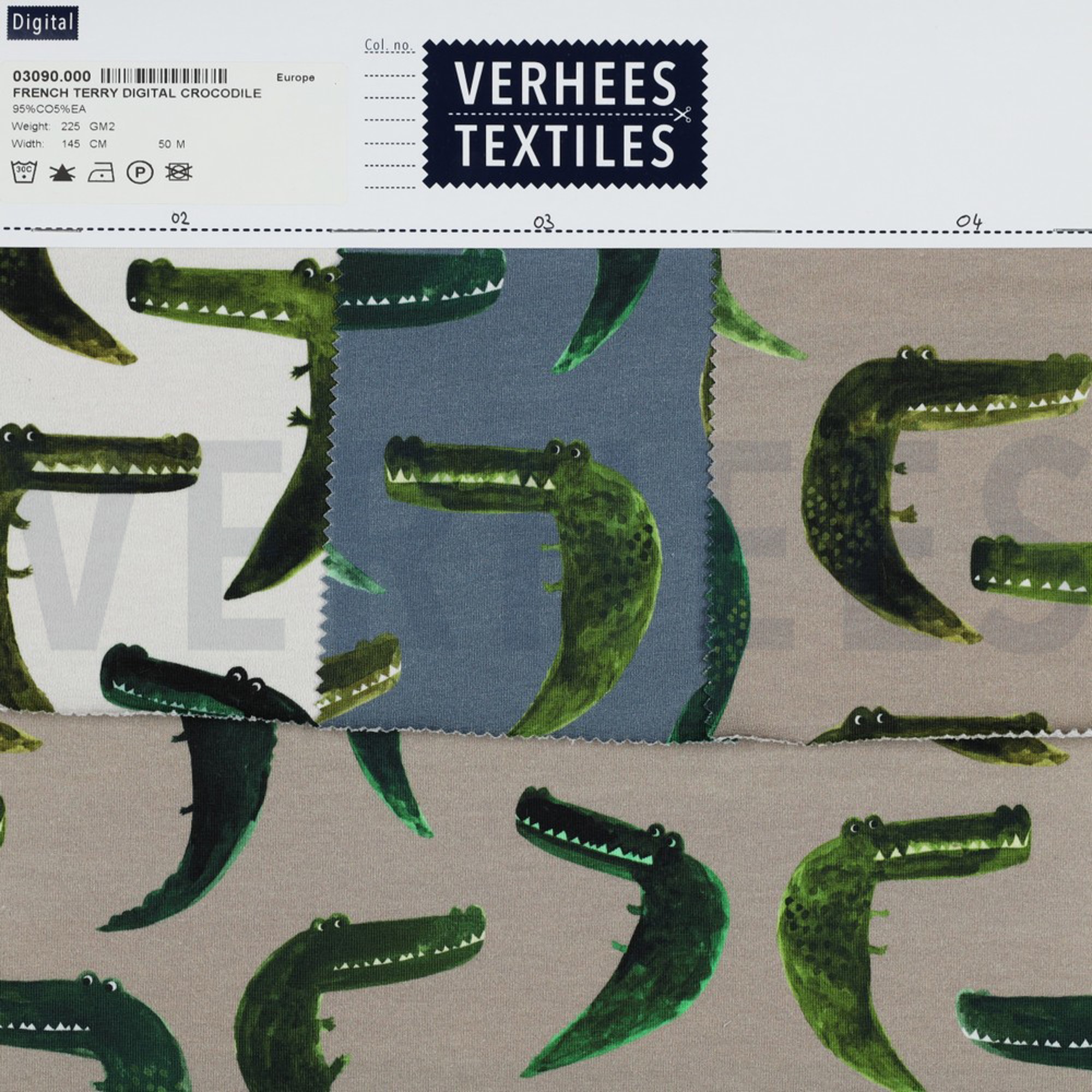 FRENCH TERRY DIGITAL CROCODILES OFFWHITE (high resolution) #4