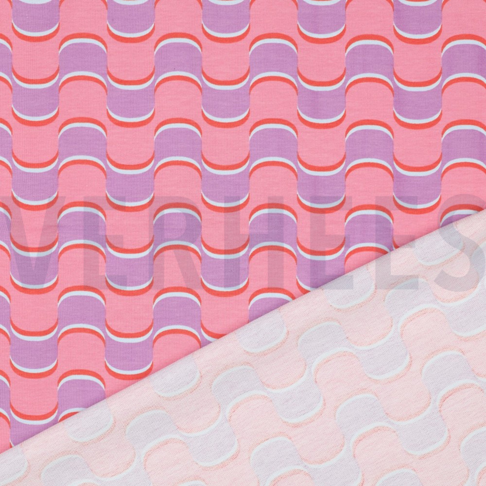 FRENCH TERRY FLEURS ABSTRAITES VIOLET (high resolution) #4