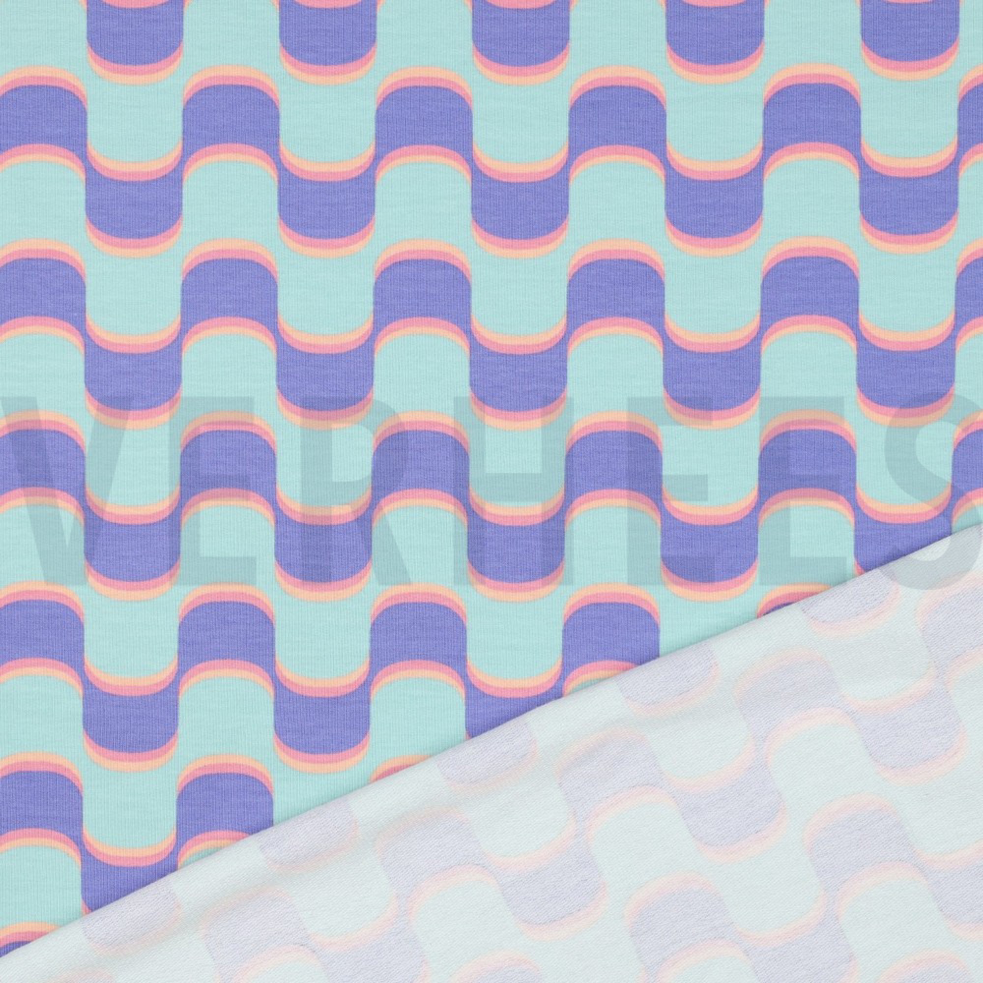 FRENCH TERRY ABSTRAKTE BLUMEN BLAU (high resolution) #4