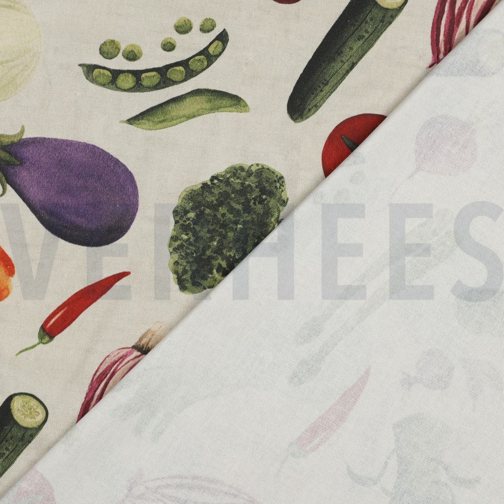 CANVAS DIGITAL VEGETABLES ECRU #7